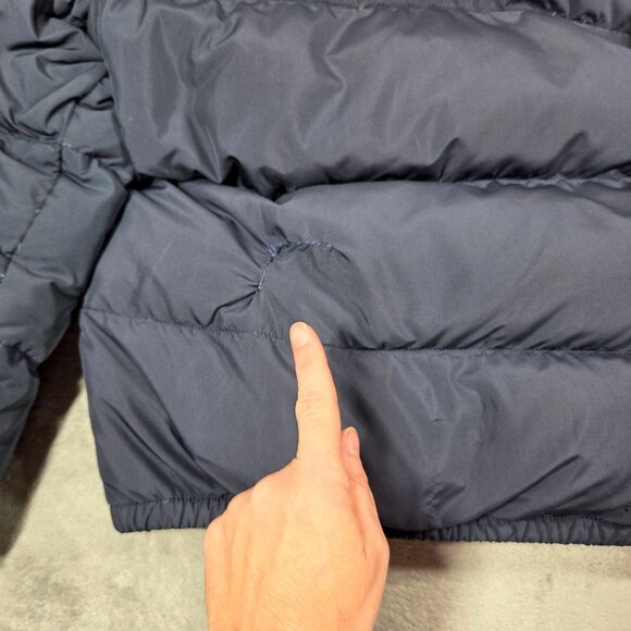 Vintage Polo Ralph Lauren Coat Boys XL Navy Blue Down Filled Puffer Preppy READ - Picture 10 of 13